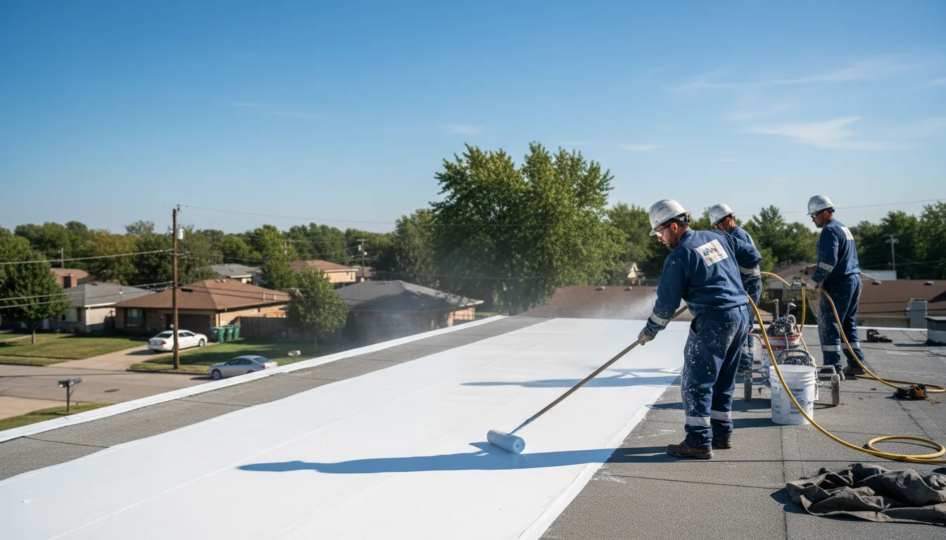 Commercial roof coating in Colony, OK near me